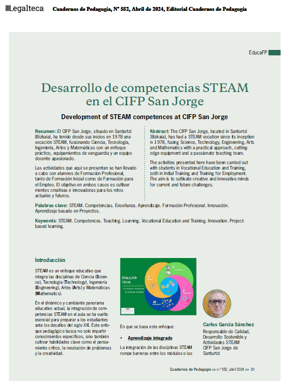 Competencias STEAM en el CIFP San Jorge